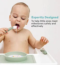 EZPZ Силиконова обучителна купа за хранене 12+ месеца The Mini bowl Sage