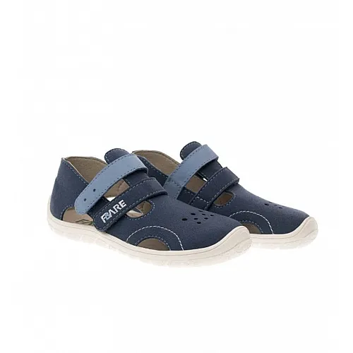 Fare Bare, детски боси сандали, тъмно синьо