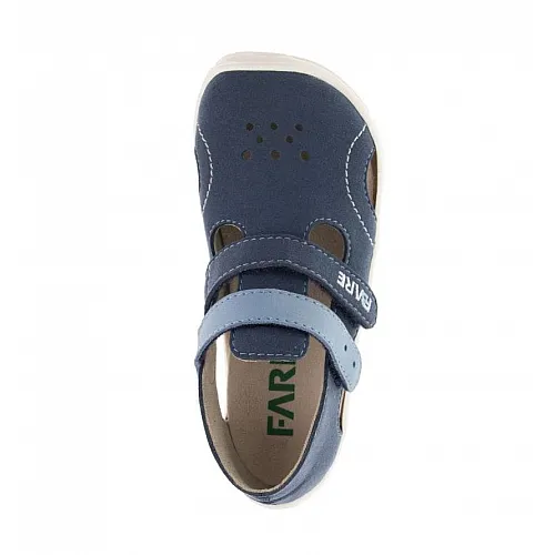 Fare Bare, детски боси сандали, тъмно синьо