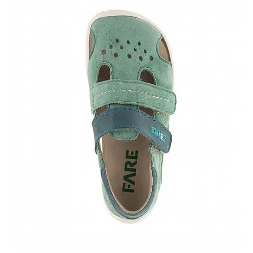 Fare Bare, детски боси сандали, тъмно със светло синьо