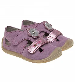 Fare Bare, детски боси сандали за прохождане - цвете