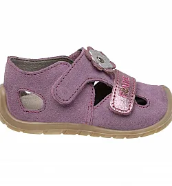 Fare Bare, детски боси сандали за прохождане - цвете