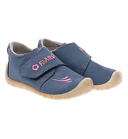 Fare Bare, детски боси обувки за прохождане, синьо с розово