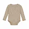 Fixoni боди - мериносова вълна и коприна Light Taupe