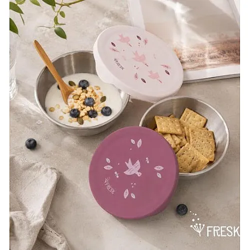 Fresk: Комплект от 2 кутии за храна със силиконов капак - Swallow Fresk: Комплект от 2 кутии за храна със силиконов капак - Swallow