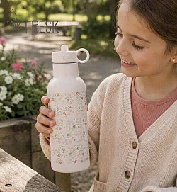 Fresk: 2 в 1 Бутилка и термос от неръждаема стомана, Garden Flowers 500ml