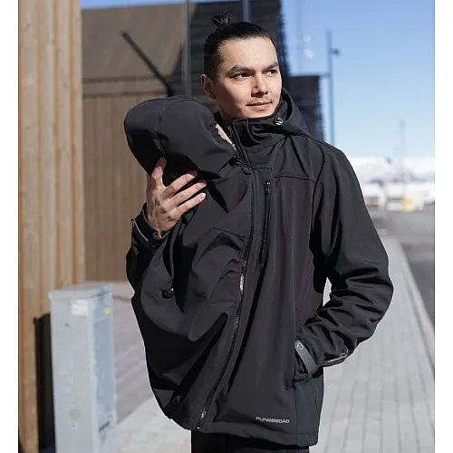 Софтшел за бащи Fun2BeMum Elbrus - черно