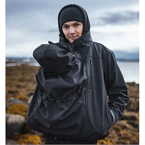 Софтшел за бащи Fun2BeMum Elbrus - черно