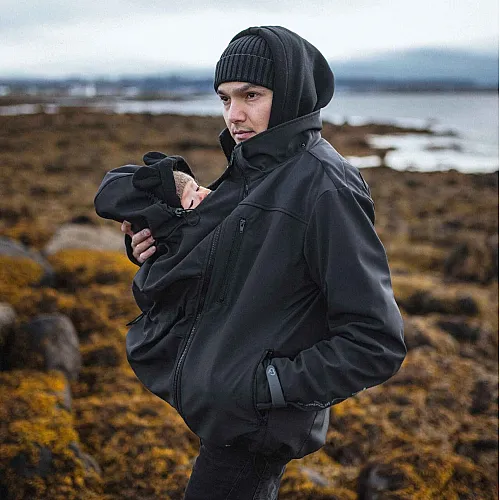 Софтшел за бащи Fun2BeMum Elbrus - черно