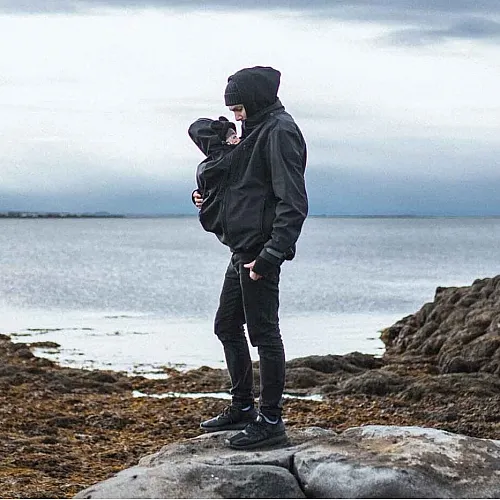 Софтшел за бащи Fun2BeMum Elbrus - черно