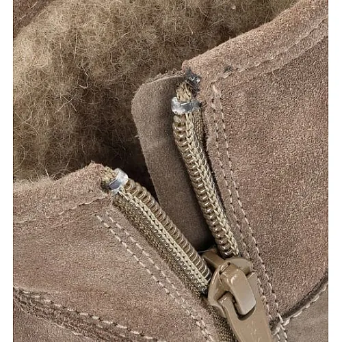 Детски боси боти Groundies Mini Cozy Taupe