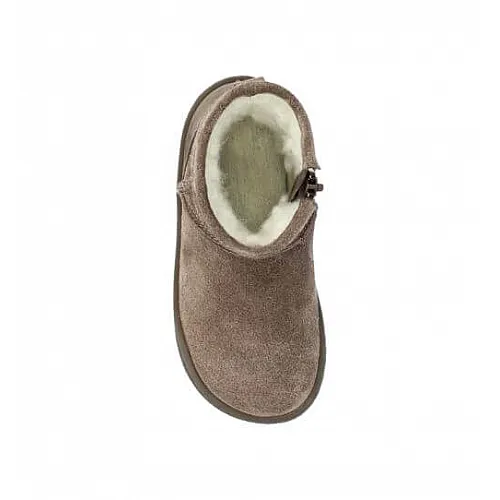 Детски боси боти Groundies Mini Cozy Taupe