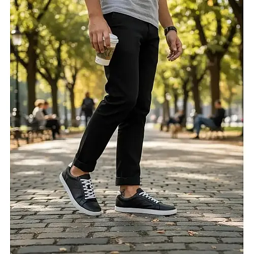  Боси обувки Groundies Universe черно/бяло