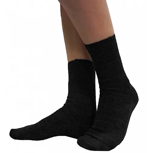 Вълнени чорапи унисекс - 100% вълна - черно