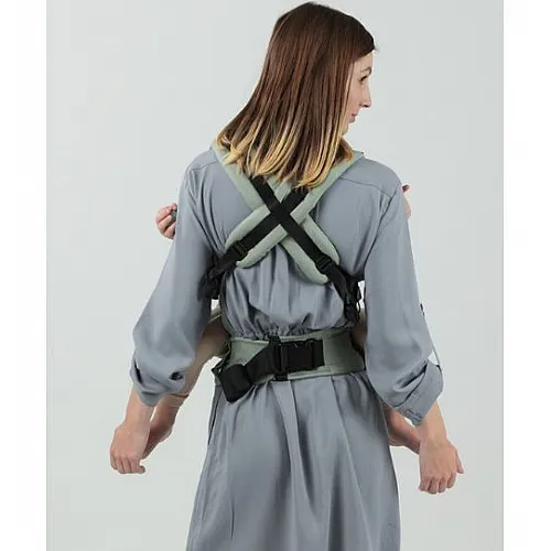 Ергономична раница Isara The One - Sage green , лен 