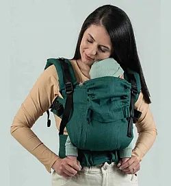 Ергономична раница Isara The One - Evergreen , лен 
