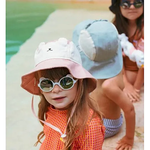 KiETLA: Кемпер шапка със защита UPF50+ - Pink Bear