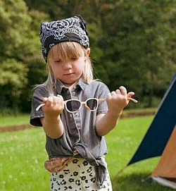 Слънчеви очила Ki ET LA Wazz - Wayfarer Apricot