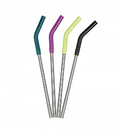 Klean Kanteen комплект 4 стоманени сламки, 8 мм