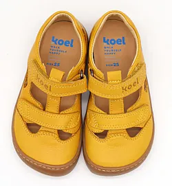Детски боси сандали Koel - Deen - Napa - yellow