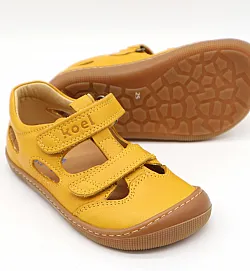 Детски боси сандали Koel - Deen - Napa - yellow