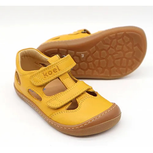 Детски боси сандали Koel - Deen - Napa - yellow