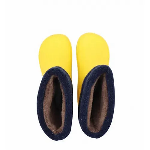 Koel Wellie Bare - всесезонни гумени ботуши с премахващ се чорап - жълти