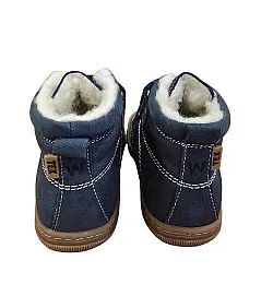 Детски боси боти Koel4kids Kasi Wool Jeans W с вълна