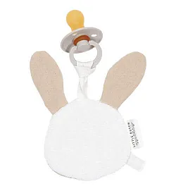 Little Dutch: Дуду - Муселинова кърпа за биберон "Зайче"