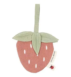 Little Dutch: Дуду - Муселинова кърпа за биберон "Ягодка", Fairy Garden