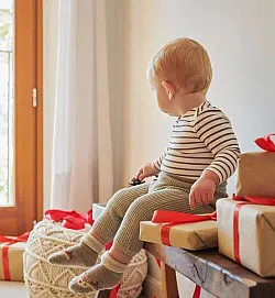 MP DENMARK детски вълнени чорапи мерино Ollie Socks, плюш еленче