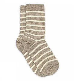 MP DENMARK мерино чорапи Viggy - светло кафяв меланж