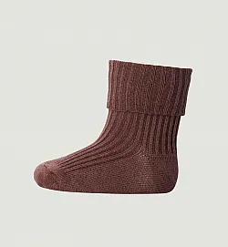 MP DENMARK тънки чорапи 3/4 - кафяво, рипс