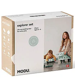 Modu комплект за игра Explorer, Ocean Mint и Forest Green, 20 части