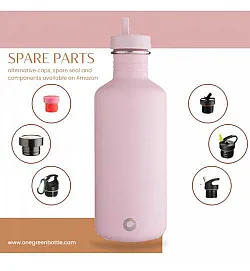 Бутилка One Green Bottle, спортна капачка- 1200 мл, Sage