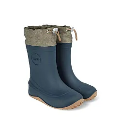 RAYVE Monsoon Cover Winter – Детски зимни гумени barefoot ботуши - Dark Blue, с вълна