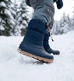 RAYVE Snowstorm – Детски зимни гумени barefoot ботуши - Dark Blue, с вълна RAYVE Snowstorm – Детски зимни гумени barefoot ботуши - Dark Blue, с вълна