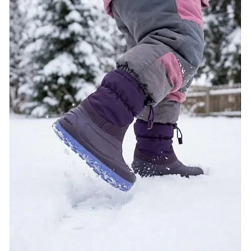 RAYVE Snowstorm – Детски зимни гумени barefoot ботуши - Purple, с вълна RAYVE Snowstorm – Детски зимни гумени barefoot ботуши - Purple, с вълна