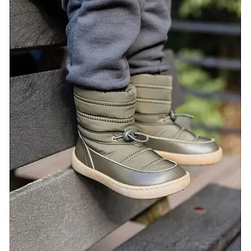 Shapen FROSTY Mini – Olive детски зимни боси ботуши Shapen FROSTY Mini – Olive детски зимни боси ботуши