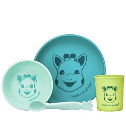 Жирафчето Софи - Комплект за хранене от 100% силикон