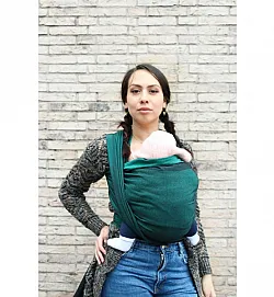 Тъкан слинг Yaro Newborn Emerald Black