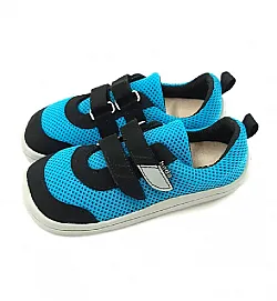 Детски боси обувки Beda mesh - black heaven 