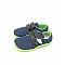 Детски боси обувки Beda mesh - Синьо/Лайм