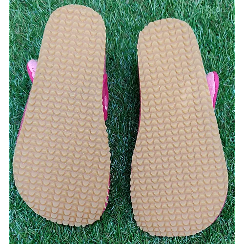 Beda детски боси пантофи - розов брокат