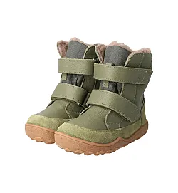 bLIFESTYLE polarfuchsSTYLE TEX Khaki – топли и водоустойчиви зимни barefoot обувки