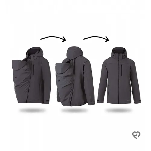 Софтшел за бащи Fun2BeMum Elbrus - черно