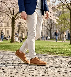  Боси обувки Groundies Panama Soft - карамелени