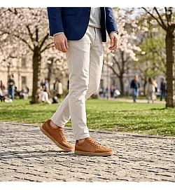  Боси обувки Groundies Panama Soft - карамелени