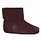 MP DENMARK тънки мерино чорапи 3/4 - винено, рипс